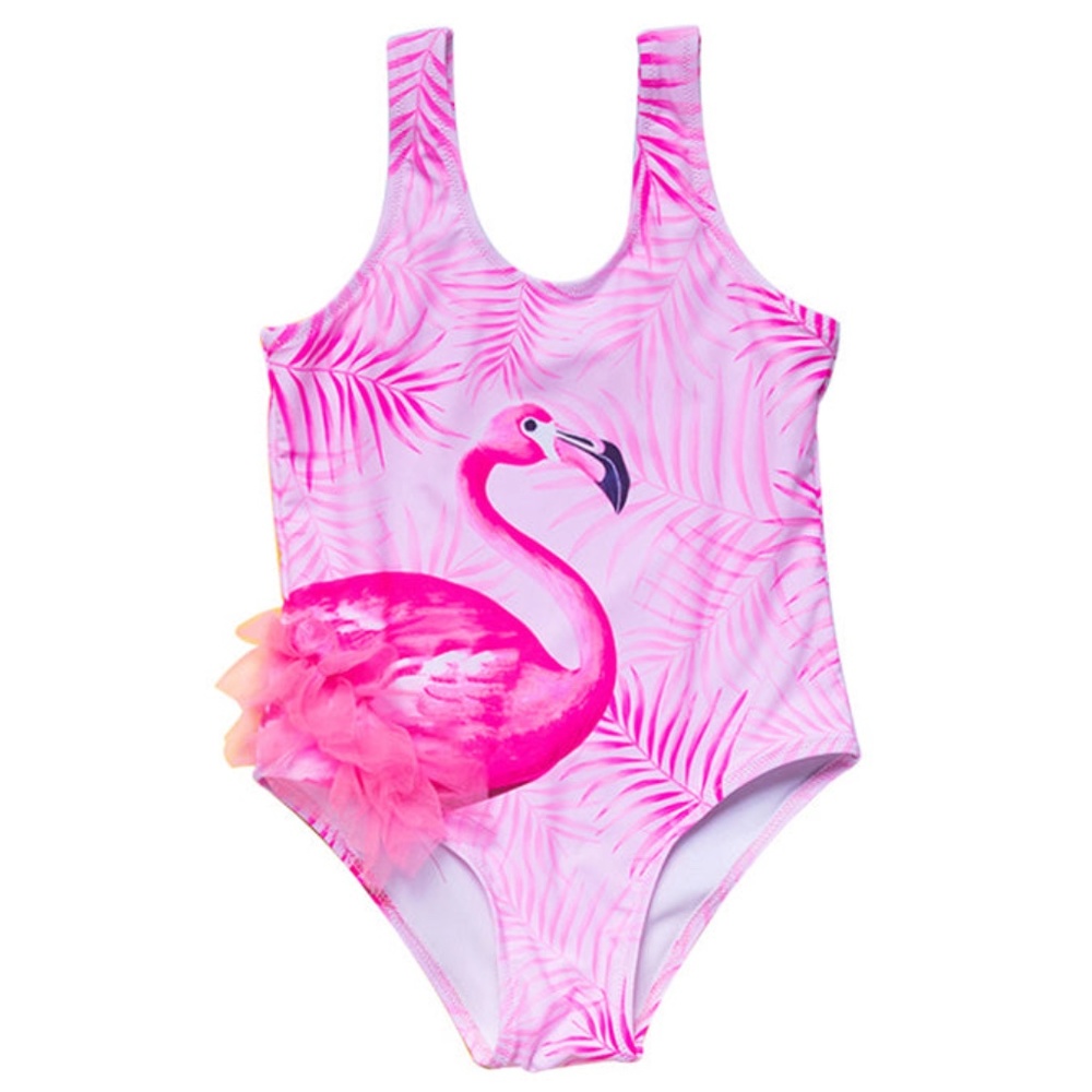 Girls Flamingo Swimsuit